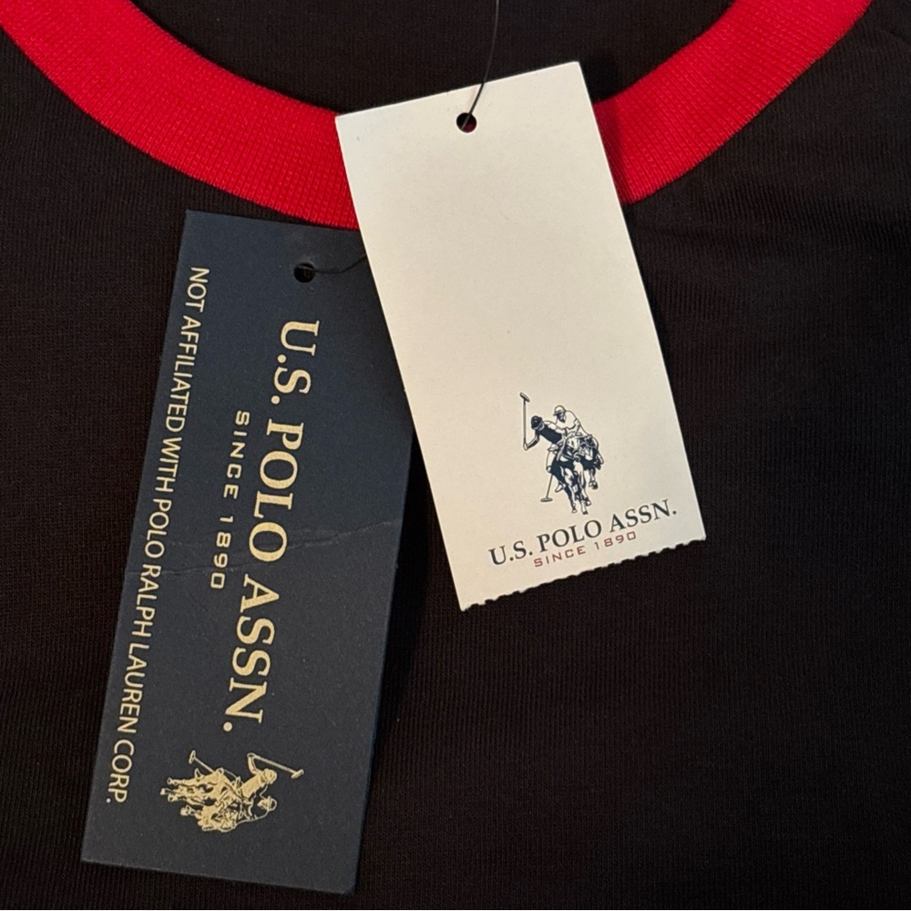 NEW W/tag Polo Assn. Big Pony #3 Navy, Red Trim T-Shirt Short Sleeve Size Small - Picture 9 of 15